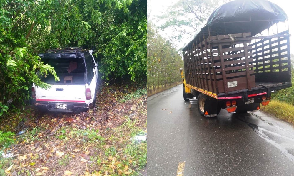 Camioneta de pasajeros se accidentó en la vía San Anterito – Tierralta