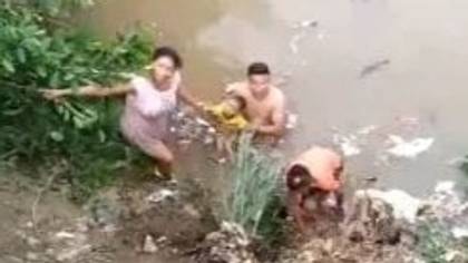 Casi ocurre una tragedia en Cereté, niño de 5 años se cayó al río Sinú y la comunidad lo rescató