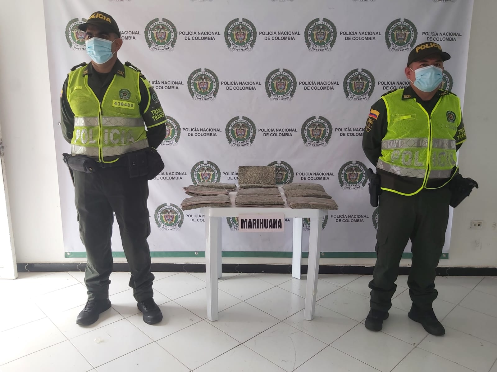 Incautan más de 10.000 gramos de marihuana en la vía Planeta Rica – Montería