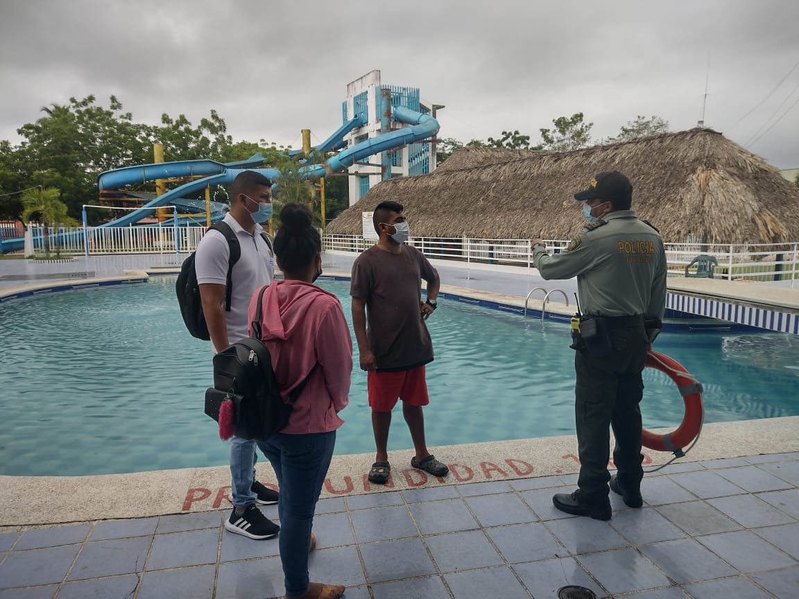 Policía de Montería realiza planes de verificación sanitaria a centros recreacionales