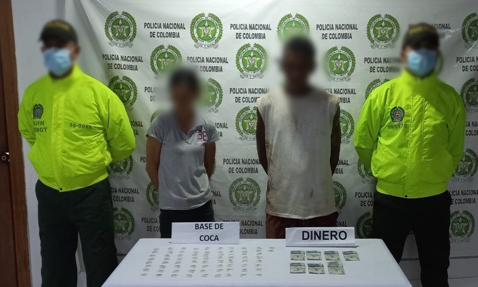 Cayó pareja que tenía más de 500 gramos de droga en Montelíbano