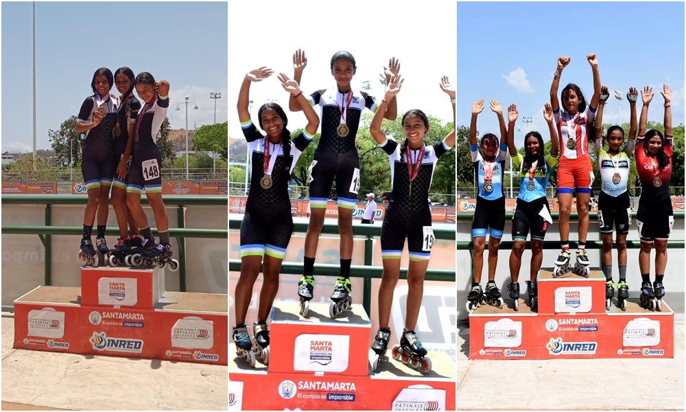 Con 13 medallas, Cordopatin se destacó en Torneo Nacional de Patinaje de Velocidad en Santa Marta