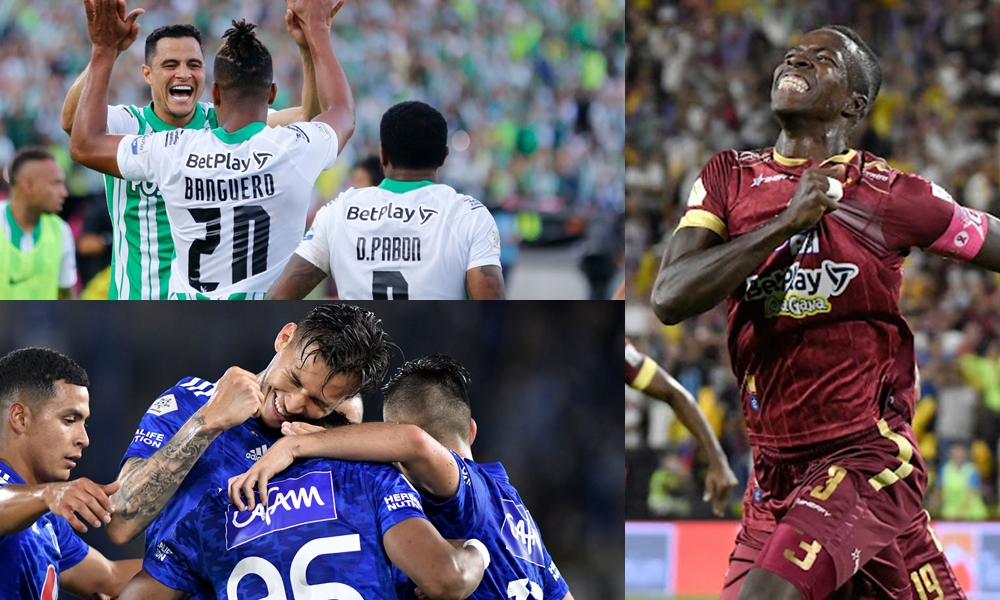 Nacional, Tolima y Millonarios aseguraron su tiquete a los cuadrangulares