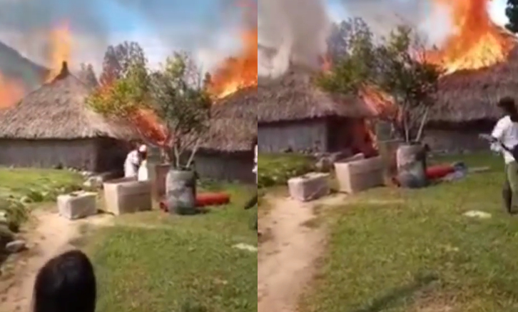 Cuatro casas de una misma familia se quemaron en zona rural de Tierralta