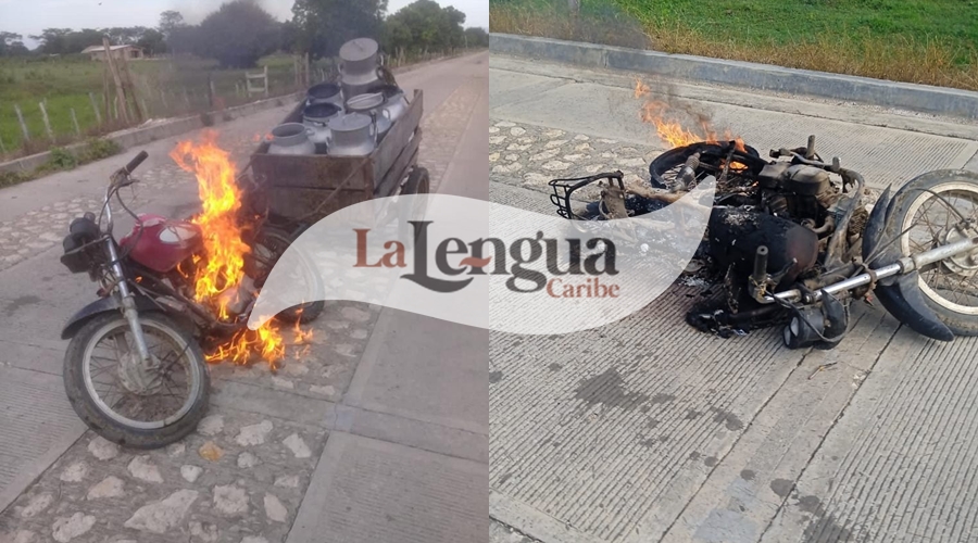 Presuntos miembros del Clan del Golfo queman dos motos en zona rural de Chimá