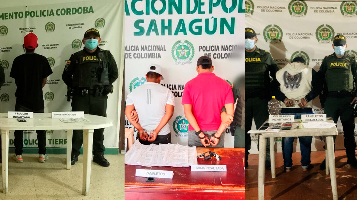 Policía de Córdoba confirma captura de 5 personas que estarían vinculadas a acciones delincuenciales durante el paro armado