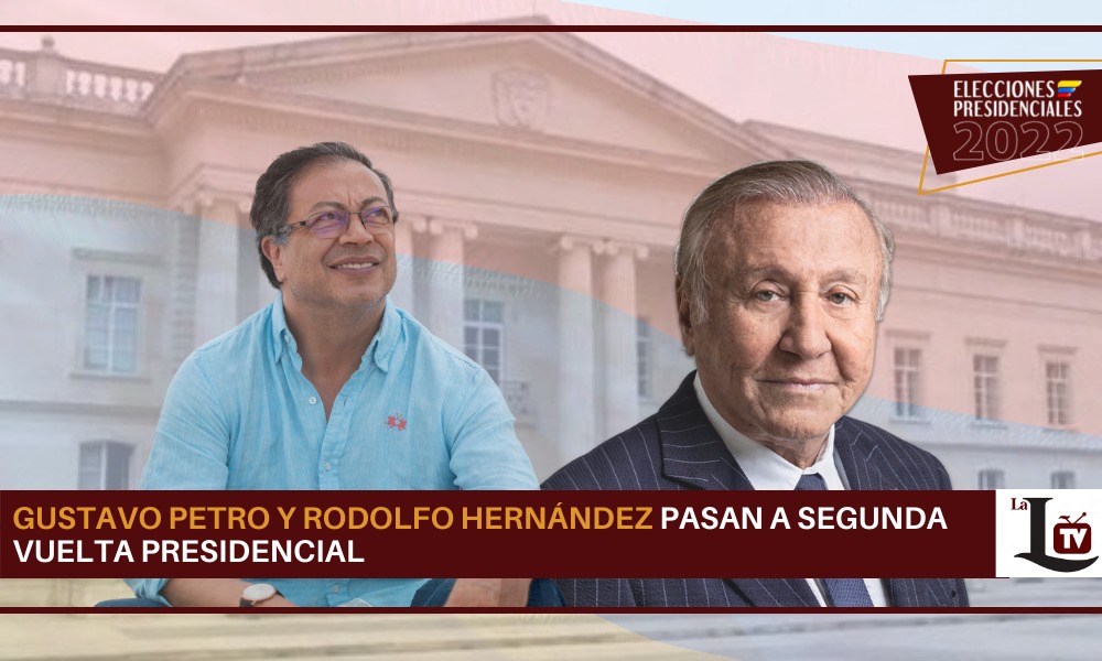 Hay segunda vuelta: Petro y Rodolfo Hernández definirán quién será el próximo presidente de Colombia