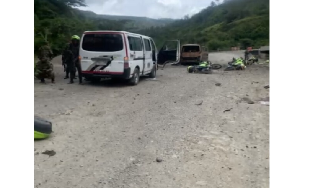 Dos heridos dejó ataque contra caravana de la Policía y el Ejército