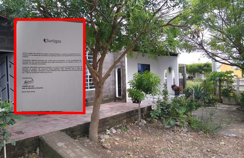 Habitantes en Villa Caribe denuncian que por negligencia de Surtigas no tienen servicio de gas