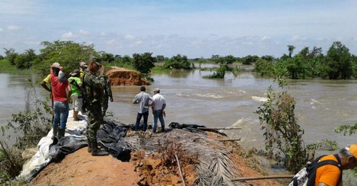 Varios sectores rurales en Pueblo Nuevo inundados tras desbordamiento del río San Jorge