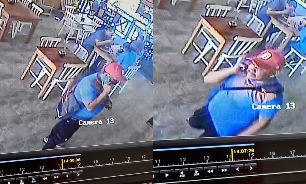 Ojo este delincuente robó un celular en un restaurante en Montería
