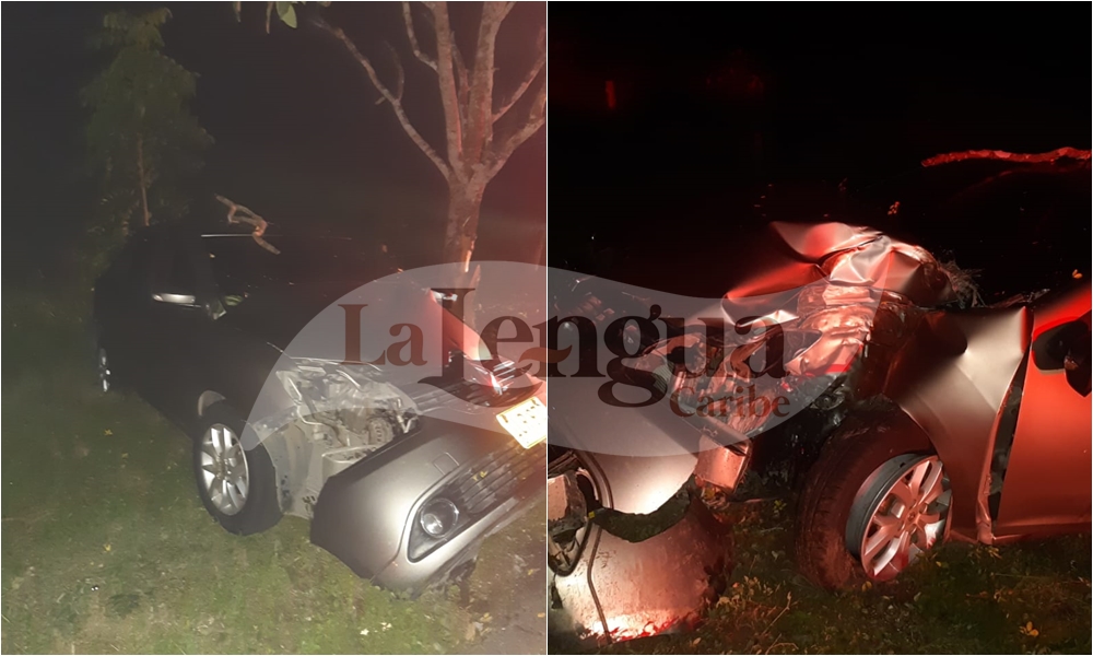 Por esquivar una moto sin luces, médico chocó su vehículo contra un árbol en la vía Arboletes – Montería