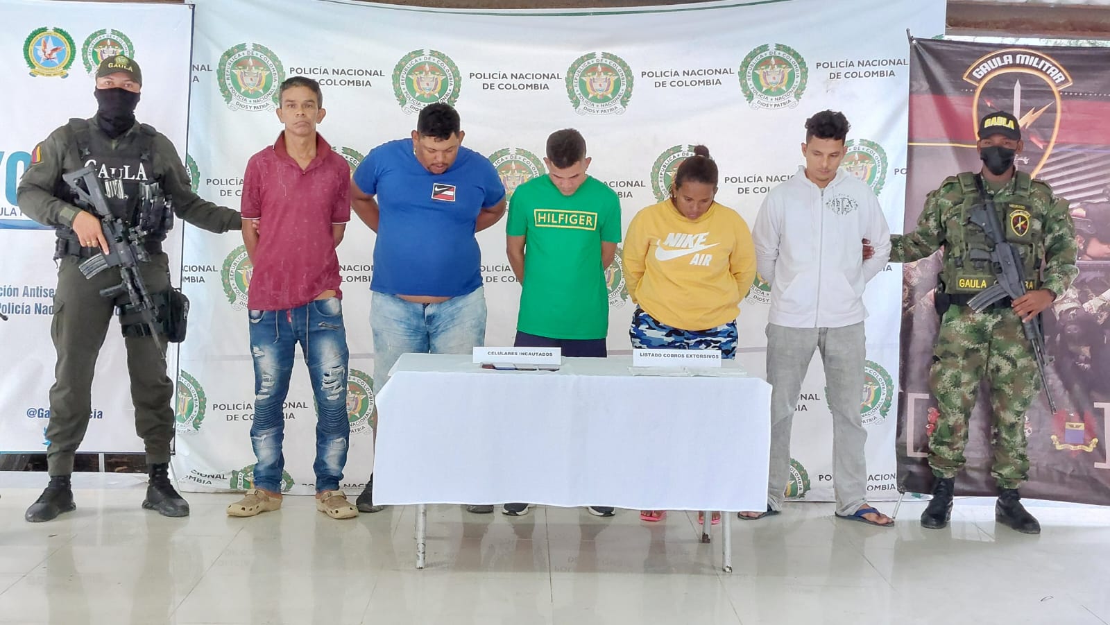 A la cárcel cinco presuntos integrantes del “Clan del Golfo”, tenían azotada gran parte de Córdoba