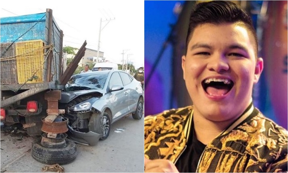 El cantante vallenato Óscar Gamarra sufrió aparatoso accidente de tránsito en Riohacha