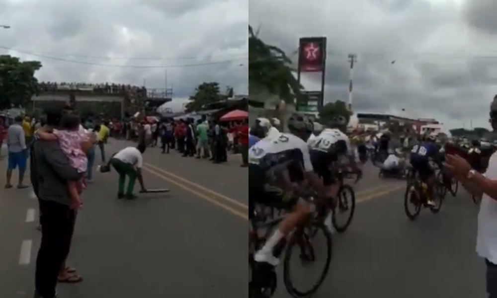 Casi lo linchan: hombre causó caída masiva en la Vuelta a Colombia en Corozal, Sucre