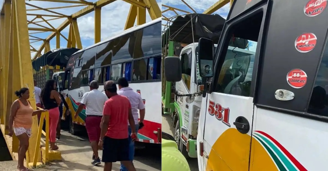Bus chocó contra camión en la vía San Bernardo del Viento – Moñitos