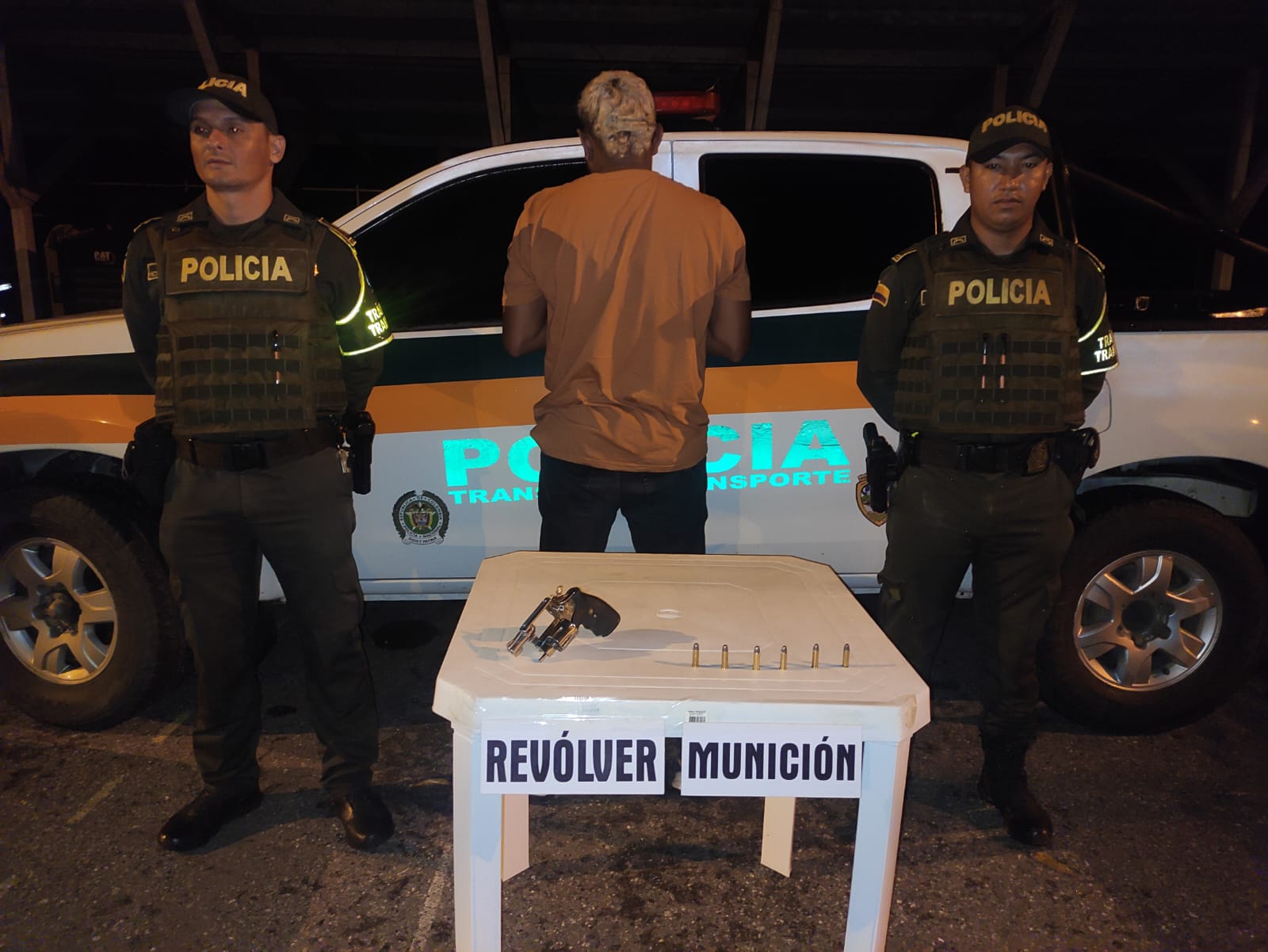 Hombre fue capturado por porte ilegal de armas en Montería, tenía un revolver calibre 38