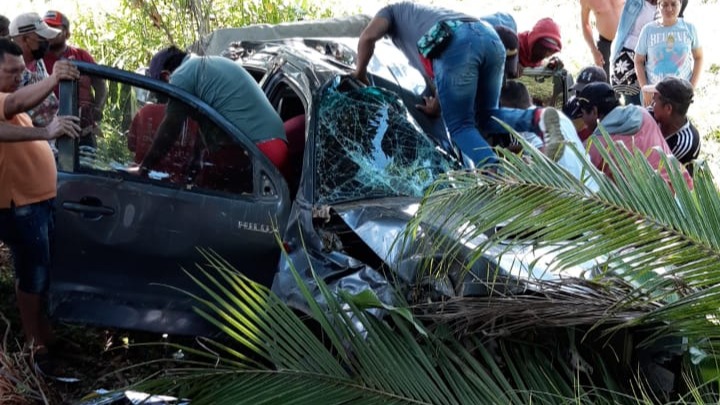 Dos personas resultaron heridas tras sufrir aparatoso accidente en la vía Cereté – Ciénaga de Oro