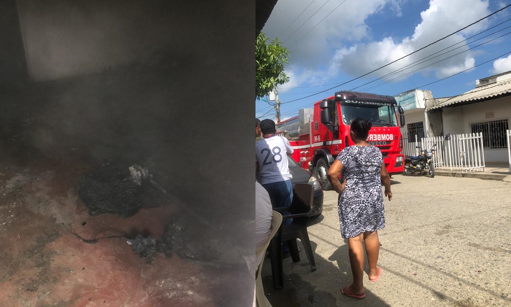 Familia venezolana solicita ayuda, voraz incendio acabó con sus pertenencias en el sur de Montería