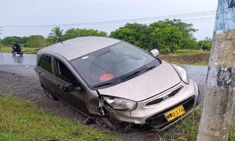 Dos heridos dejó accidente en San Pelayo