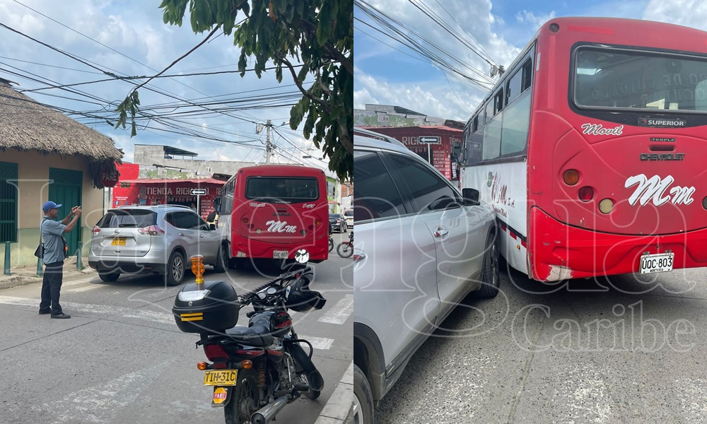 ¿Dónde está el Tránsito? Vehículos accidentados llevan más de cuatro horas atravesados en El Centro de Montería