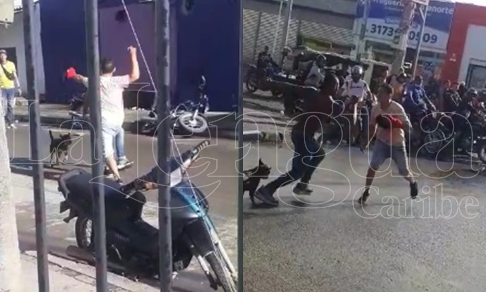 Dos hombres protagonizaron una pelea a puñal en el sur de Montería
