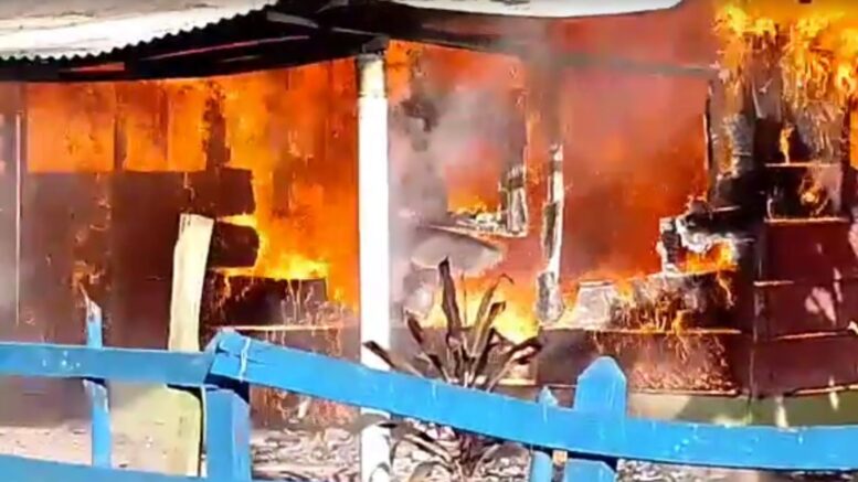 Incendio devoró una vivienda en zona rural de Montería
