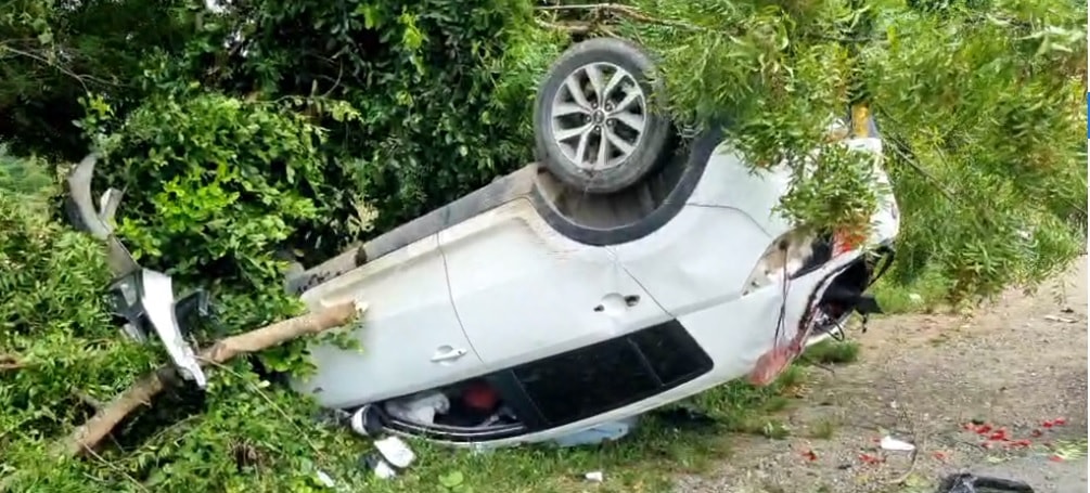 Automóvil se volcó en la vía San Antero – Lorica