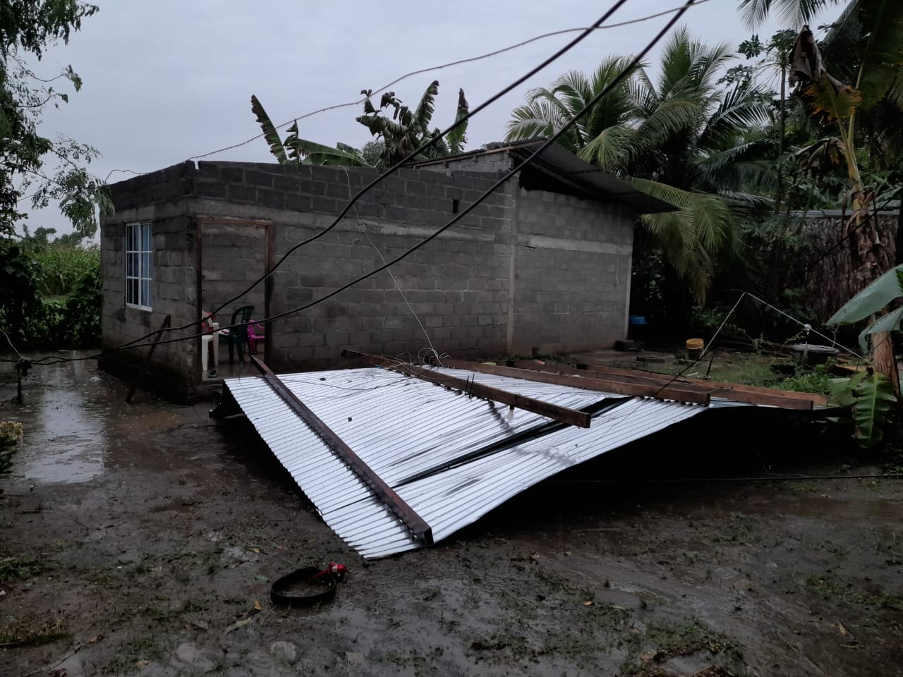 Fuertes vientos causan daños en varios municipios del departamento de Córdoba