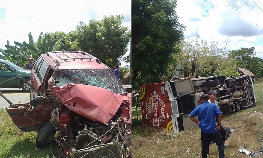 Choque múltiple se presentó en la vía San Andrés de Sotavento – Chinú