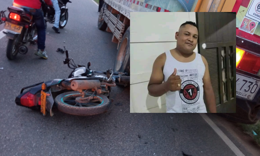 Motociclista impactó contra un vehículo que transportaba cervezas y perdió la vida