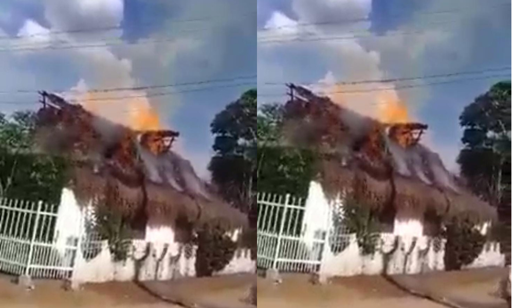 Voraz incendio dejó a una familia en la calle en Ciénaga de Oro