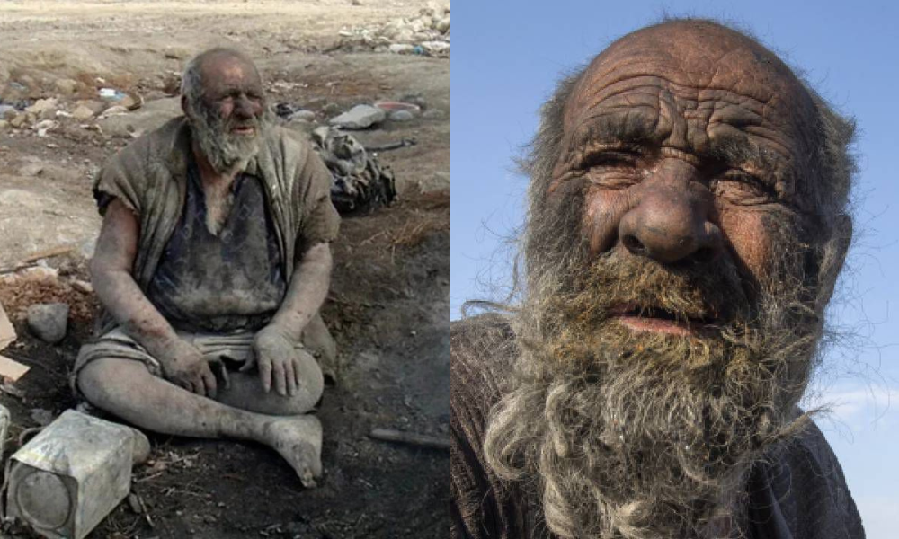 A los 94 años fallece Amou Haji, el hombre más sucio del mundo, llevaba casi siete décadas sin bañarse