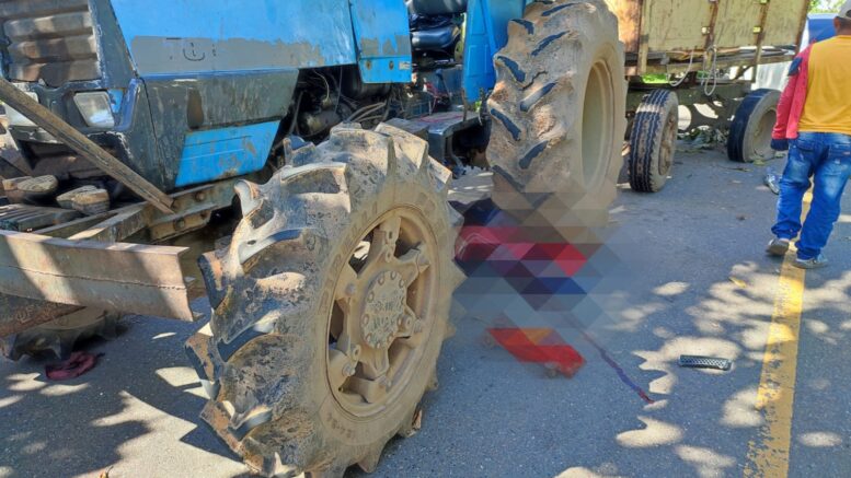 Identificaron a hombre que murió en la vía Tierralta tras caerle encima un tractor