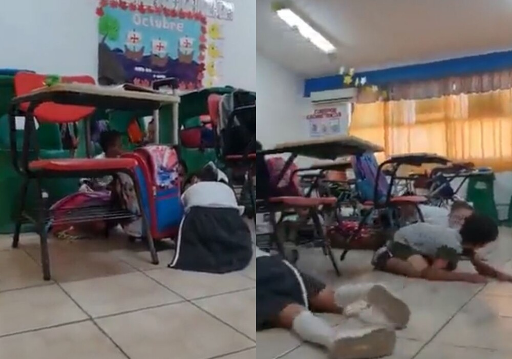 Profesora tranquilizó a sus alumnos durante una balacera en un colegio de México