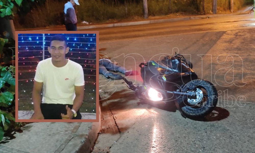 Joven perdió la vida tras chocar su motocicleta en Montelíbano