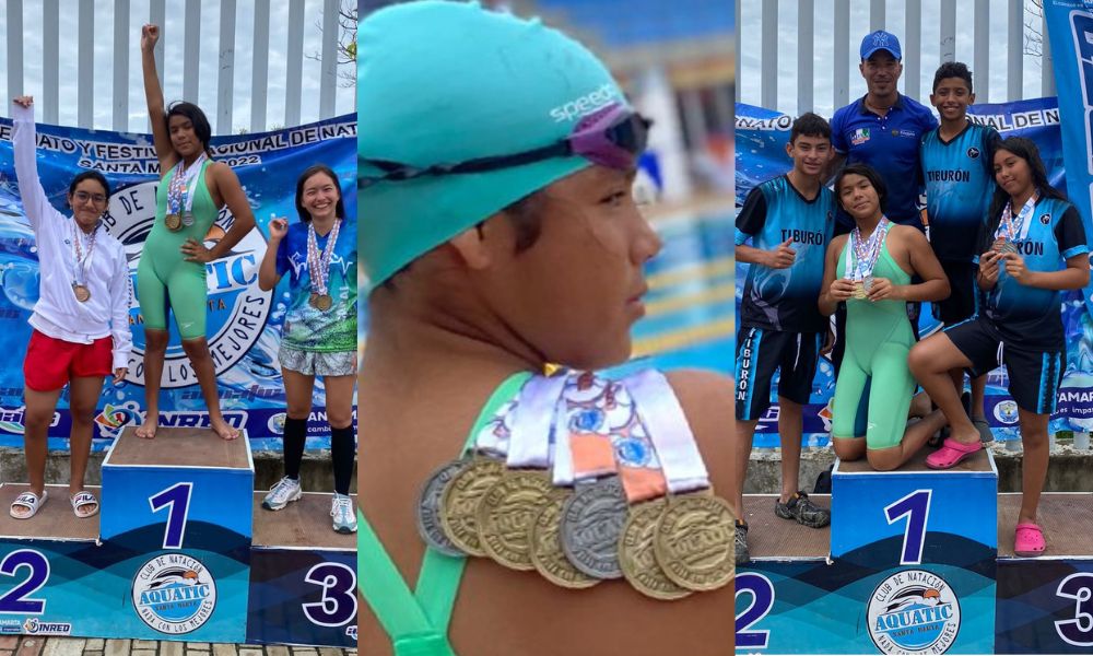 Planetarricense arrasó en campeonato nacional de natación, ganó cinco medallas de oro