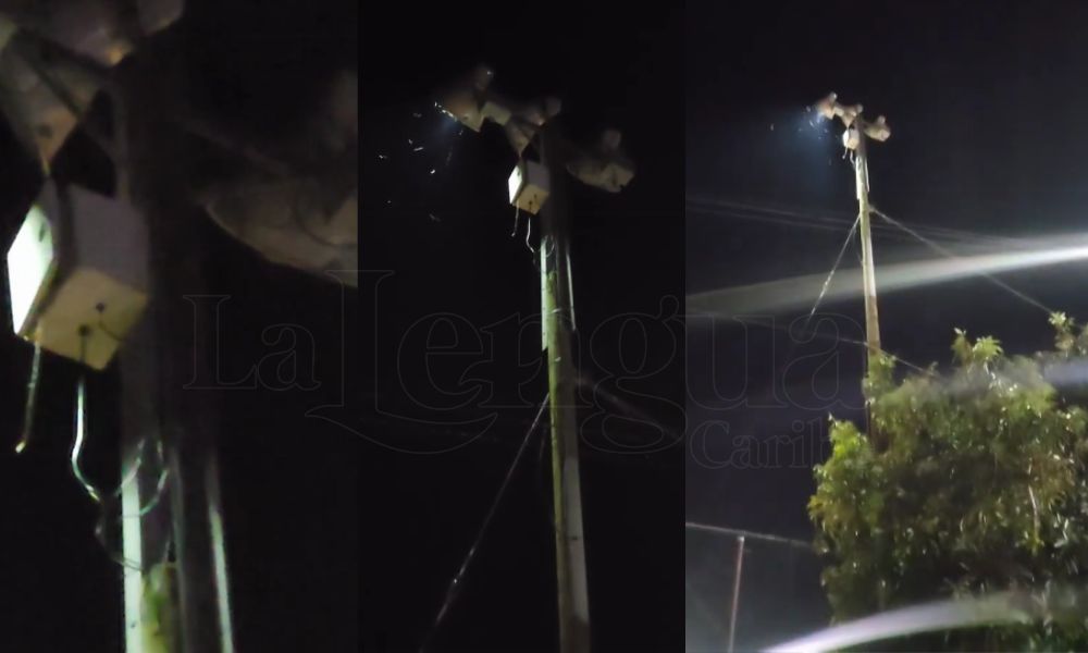 Ruido de luminarias dañadas no deja dormir a los vecinos de la Plaza 6 de Enero en Cienága de Oro