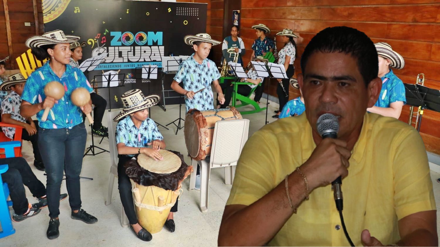 Alcalde de San Pelayo recibió instrumentos y accesorios musicales del Gobierno para fortalecer la Escuela de Formación Cultural