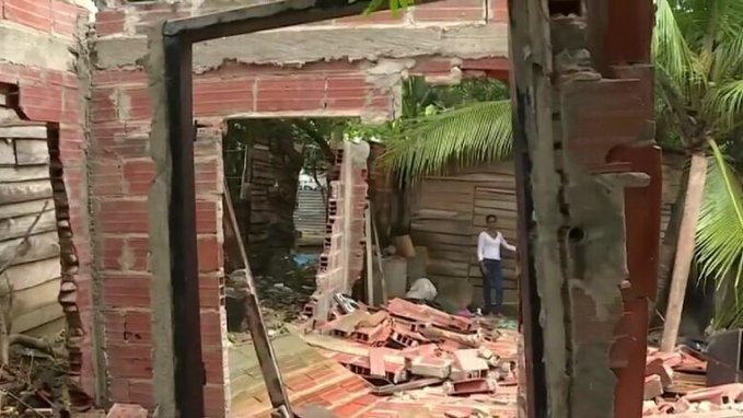 Aproximadamente 300 casas colapsaron en Barranquilla tras un deslizamiento