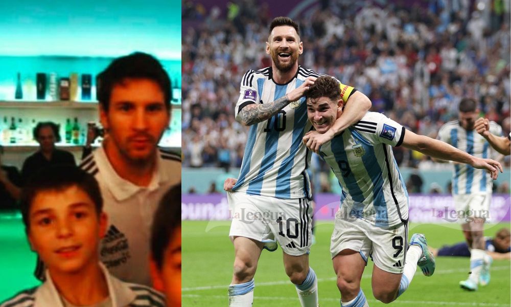 Julián Álvarez, de pedirle fotos a su ídolo Messi a hacer goles con él en un Mundial