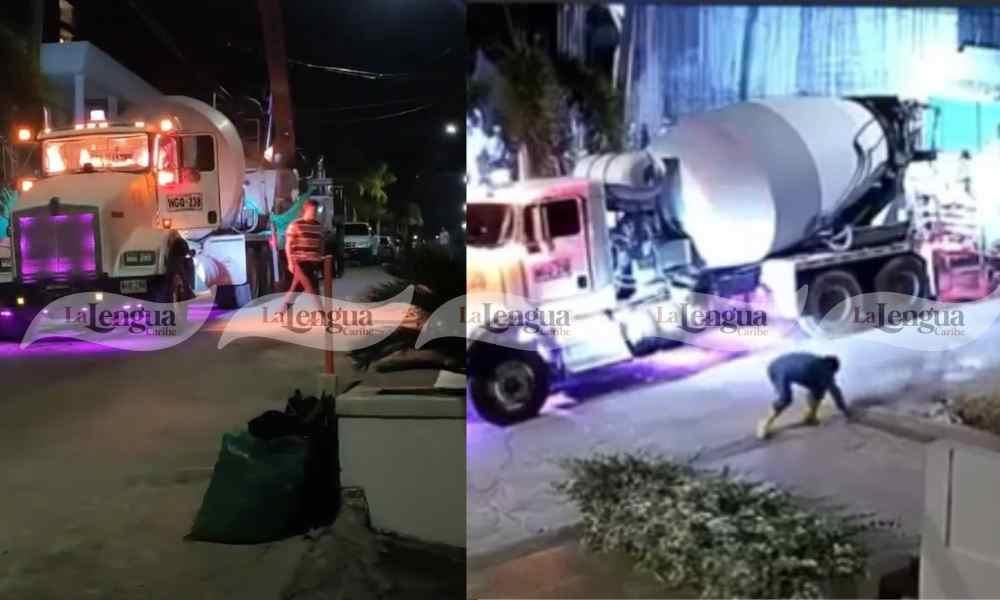 Polémica en Sincelejo por la quema de un camión Mixer, Concrenorte anunció acciones legales