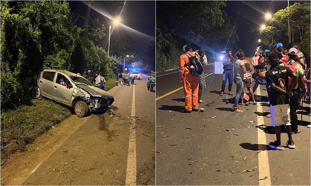 Aparatoso choque entre un carro y una motocicleta dejó una persona muerta y otra herida en San Antero