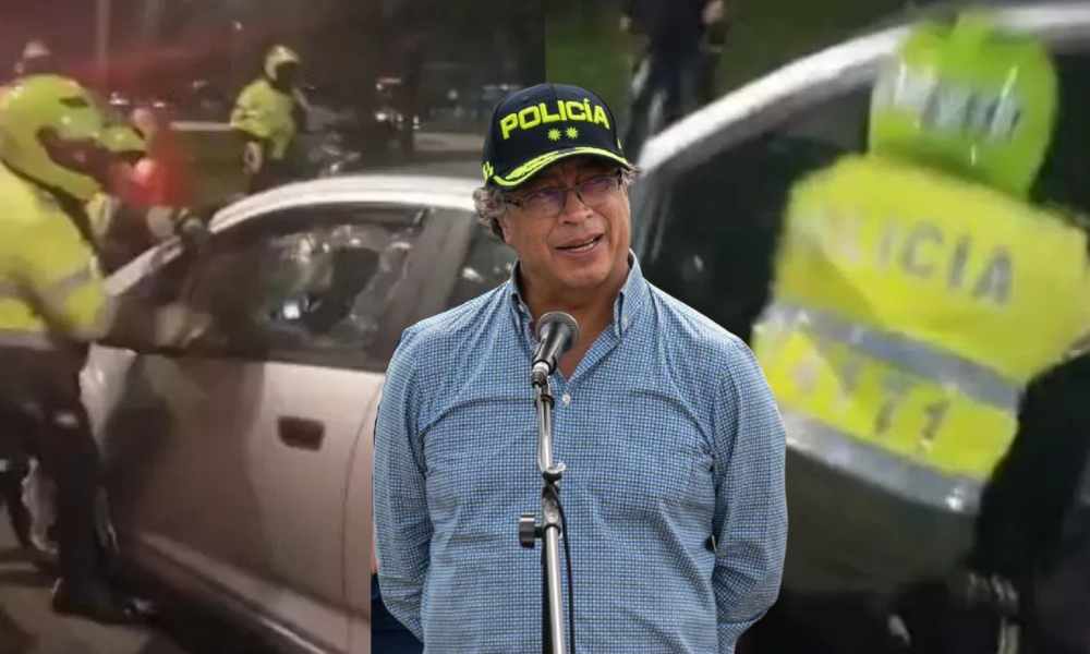 «Todo policía debe autocontrolarse»: Petro sobre agresión a conductor de plataforma en protestas