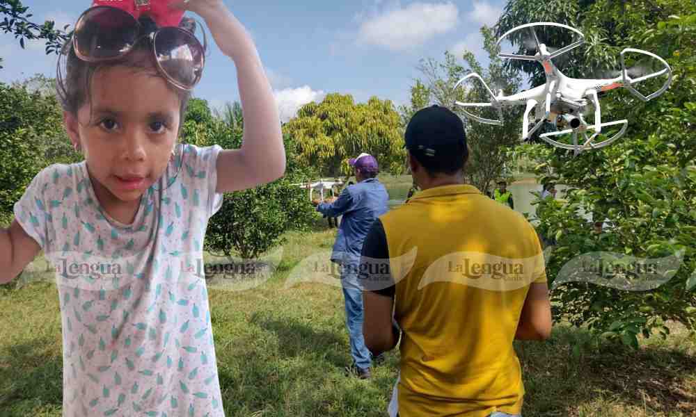 Con drones buscan a Valentina, menor de 3 años desaparecida en Sahagún