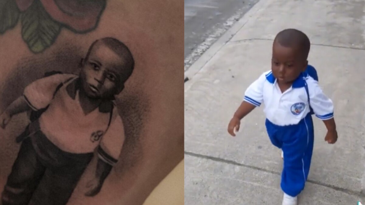 Hombre se tatúa a Yanfry, el niño colombiano que ha causado furor en las redes