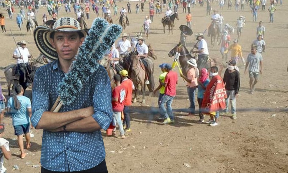 El banderillero Faber Herazo, se salvó de ser corneado por un toro en Ciénaga de Oro