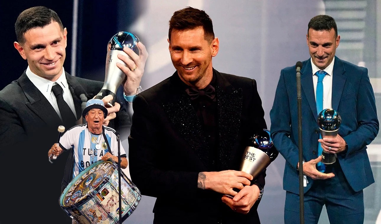 La Selección Argentina y Messi arrasaron en los premios The Best