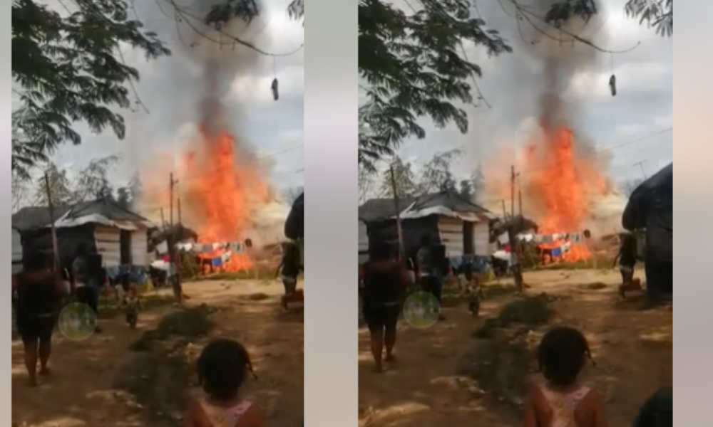 Incendio consumió tres viviendas en el sector La invasión en Buenavista