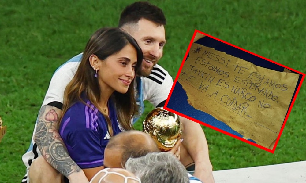 Balearon negocio de la esposa de Messi y dejaron nota amenazando al futbolista